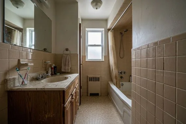 Bathrooms before renovation