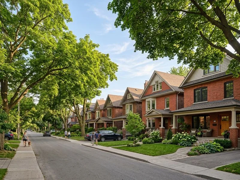 Established Greater Toronto Area residential street with completed exterior renovation